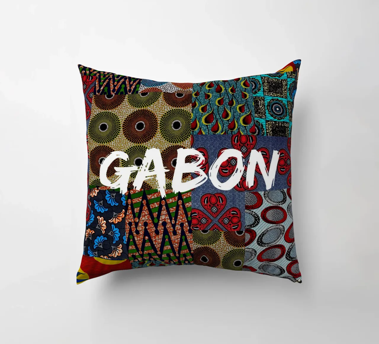 Gabon cuscino da Mathudace Créas