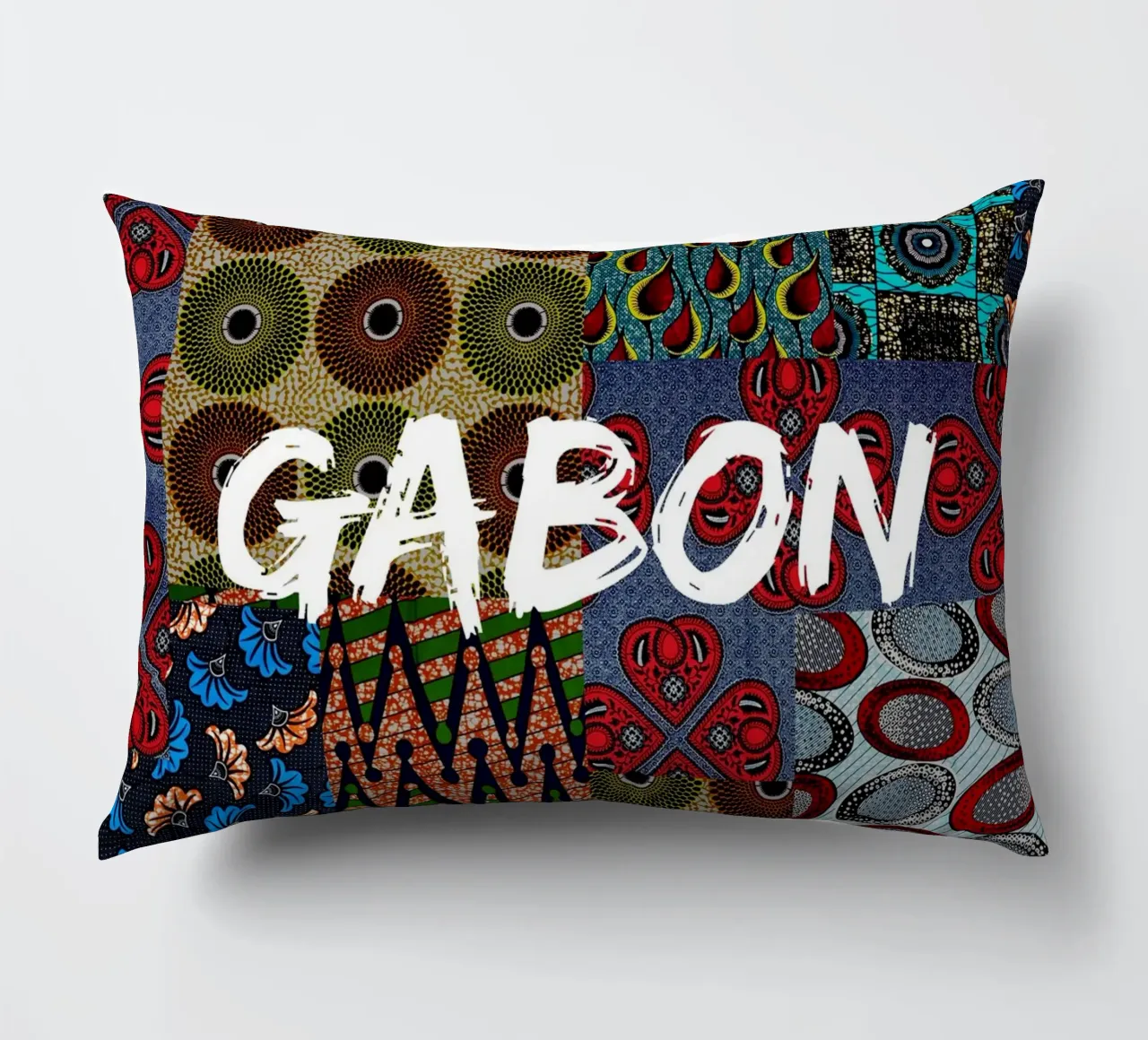 Gabon cuscino da Mathudace Créas