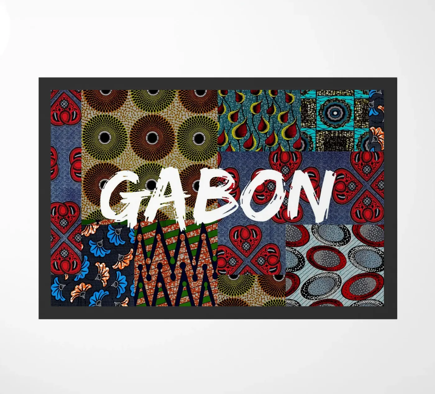 Gabon deurmat van Mathudace Créas