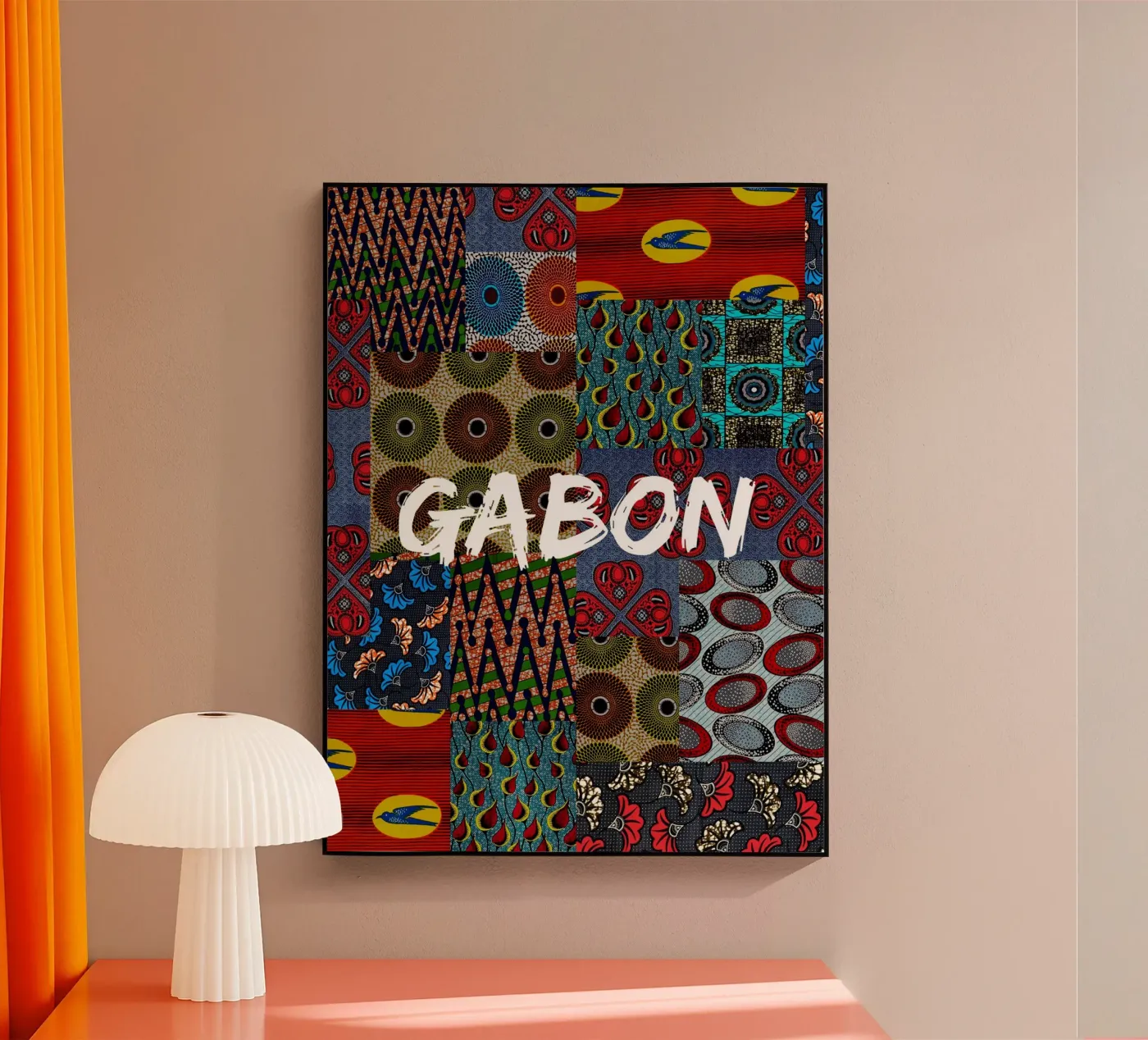 Gabon acryl van Mathudace Créas
