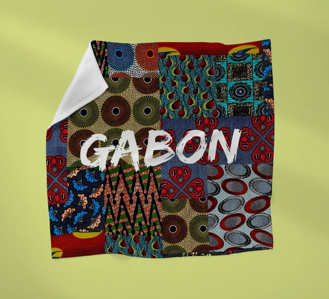 Gabon coperta in pile da Mathudace Créas
