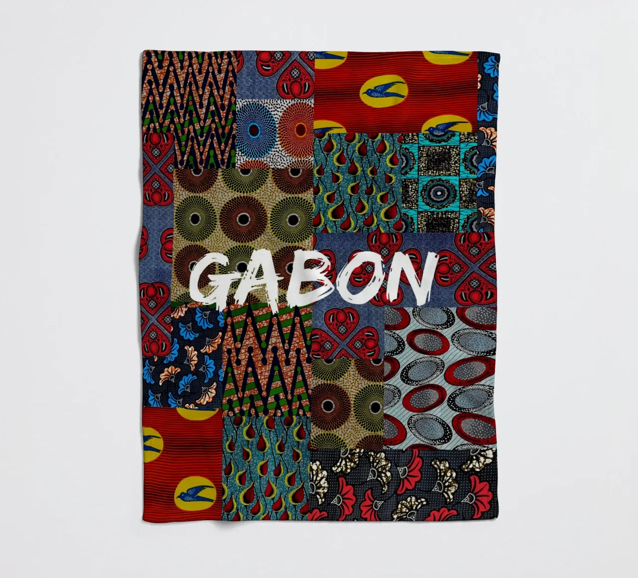 Gabon coperta in pile da Mathudace Créas