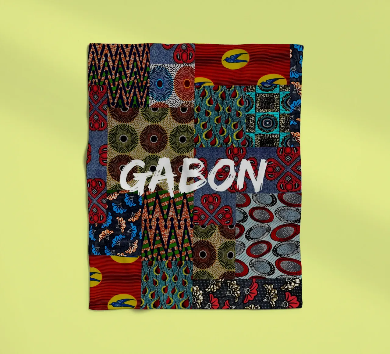 Gabon coperta in pile da Mathudace Créas