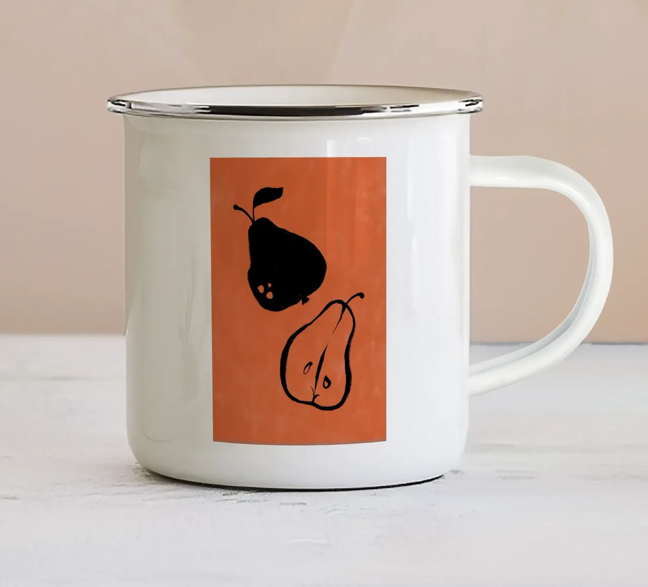 Vie Simple No 69 mug en émail de treechild