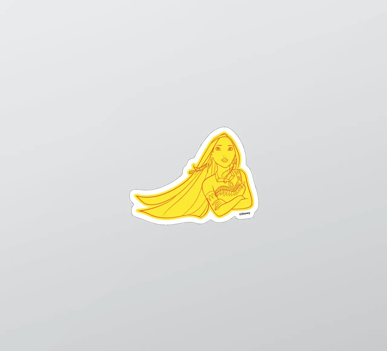 POCAHONTAS OUTLINE Sticker von DISNEY PRINCESS - Sticker Shop