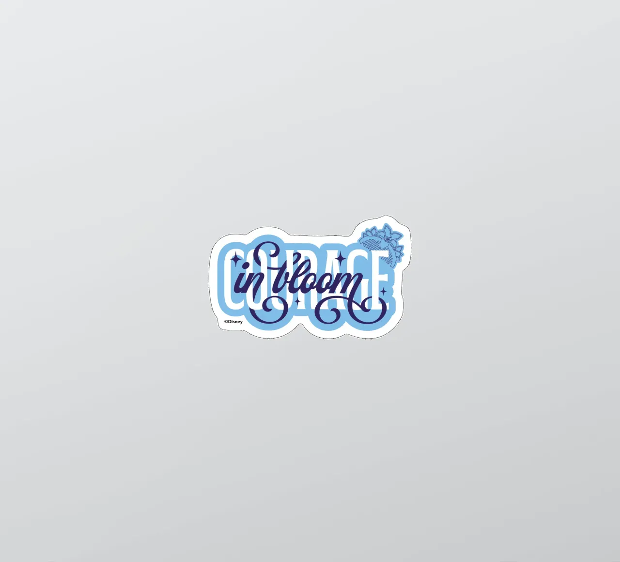 COURAGE IN BLOOM pegatina de DISNEY PRINCESS - Sticker Shop