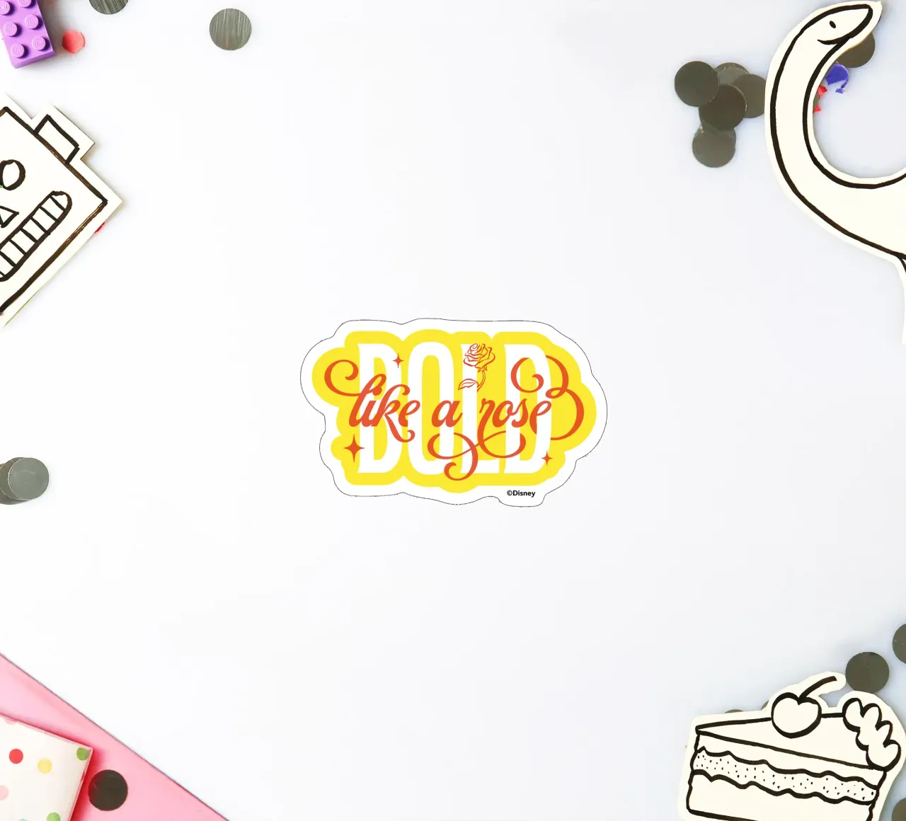 BOLD LIKE A NOSE adesivo da DISNEY PRINCESS - Sticker Shop