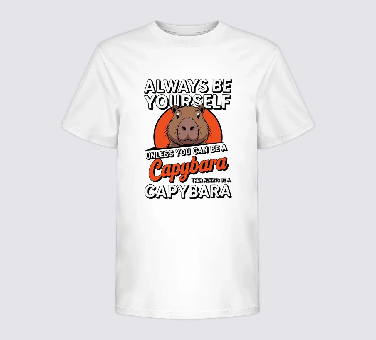 Always be yourself unless you can be a capybara then always t-shirt bambini da edsonramosart