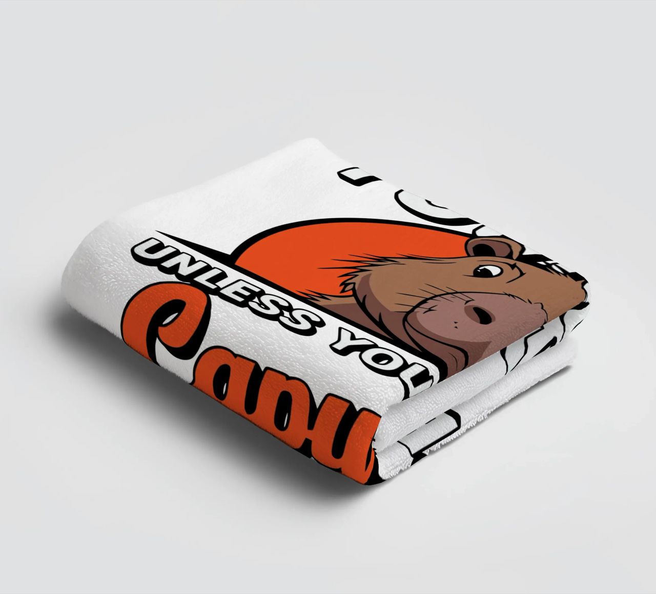 Always be yourself unless you can be a capybara then always asciugamano da bagno da edsonramosart