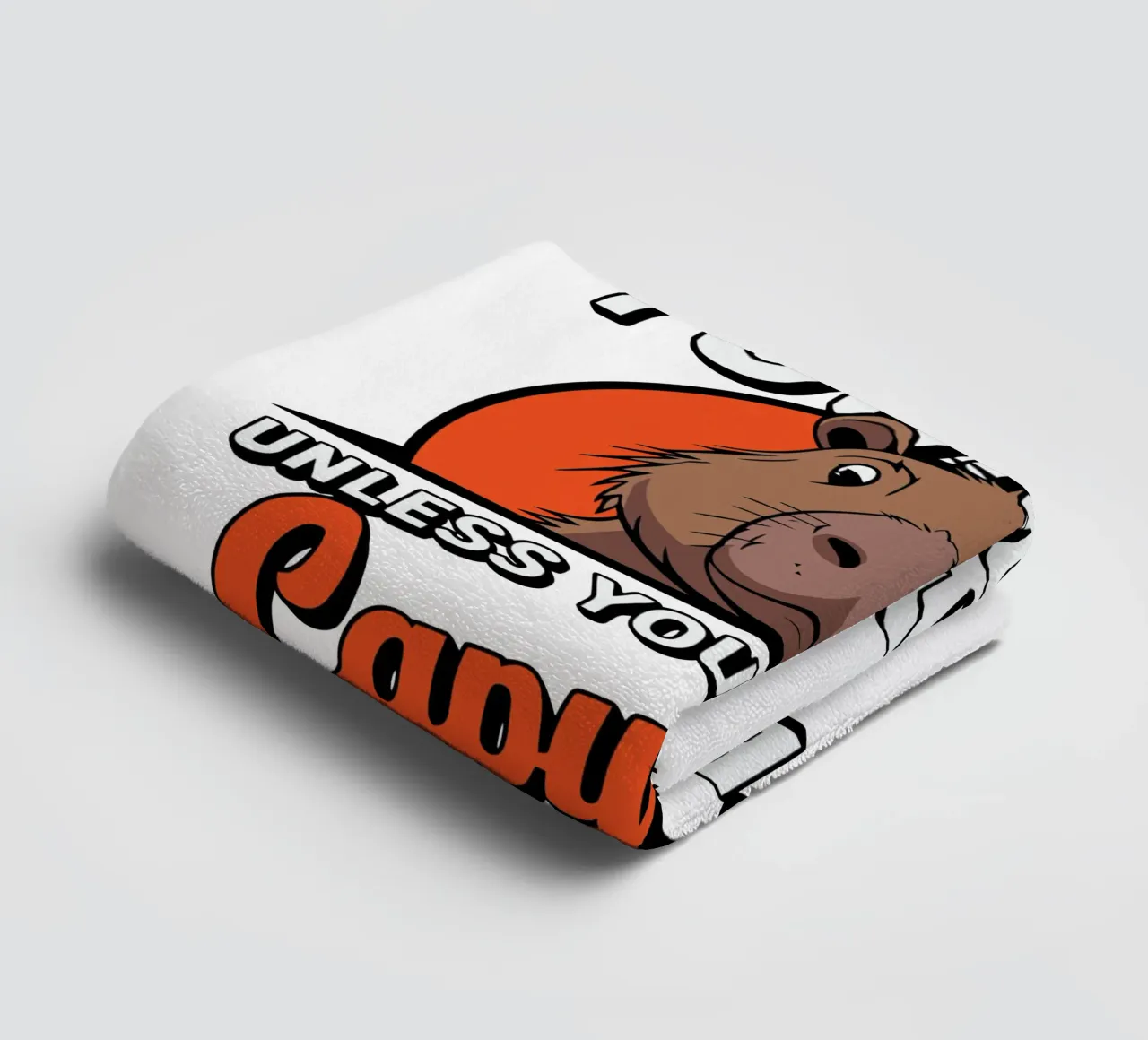 Always be yourself unless you can be a capybara then always Handtuch von edsonramosart
