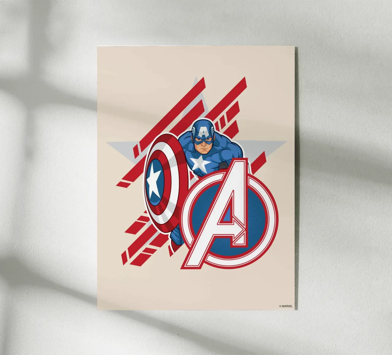 Captain America plexiglass da MARVEL Designs by JUNIQE