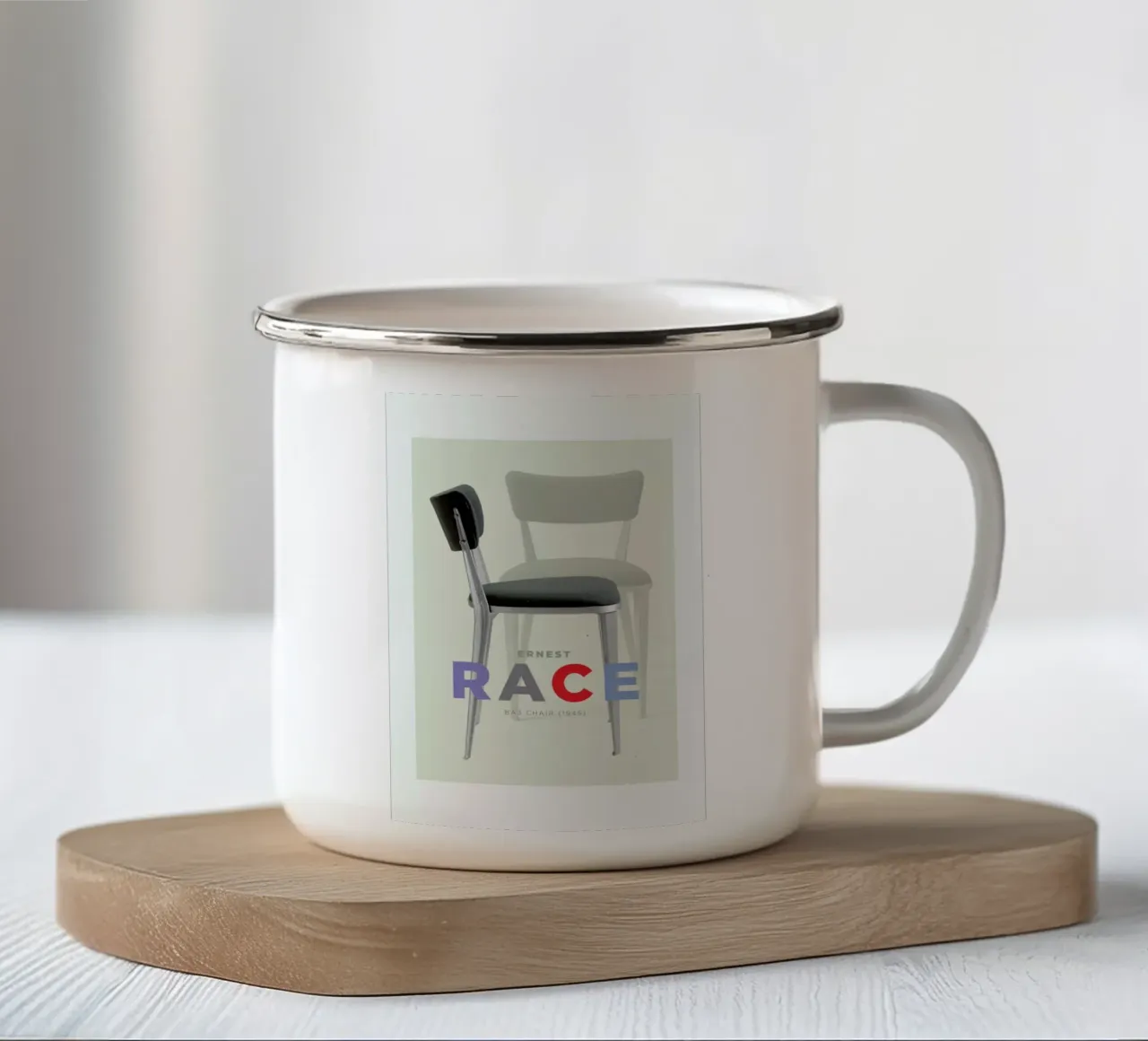Ernst Race tazza in smalto da Visual Philosophy