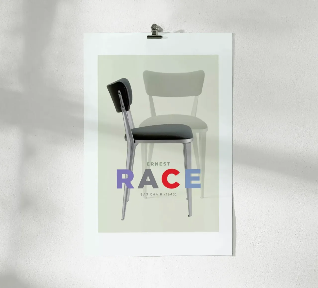 Ernst Race poster con telaio in plastica da Visual Philosophy
