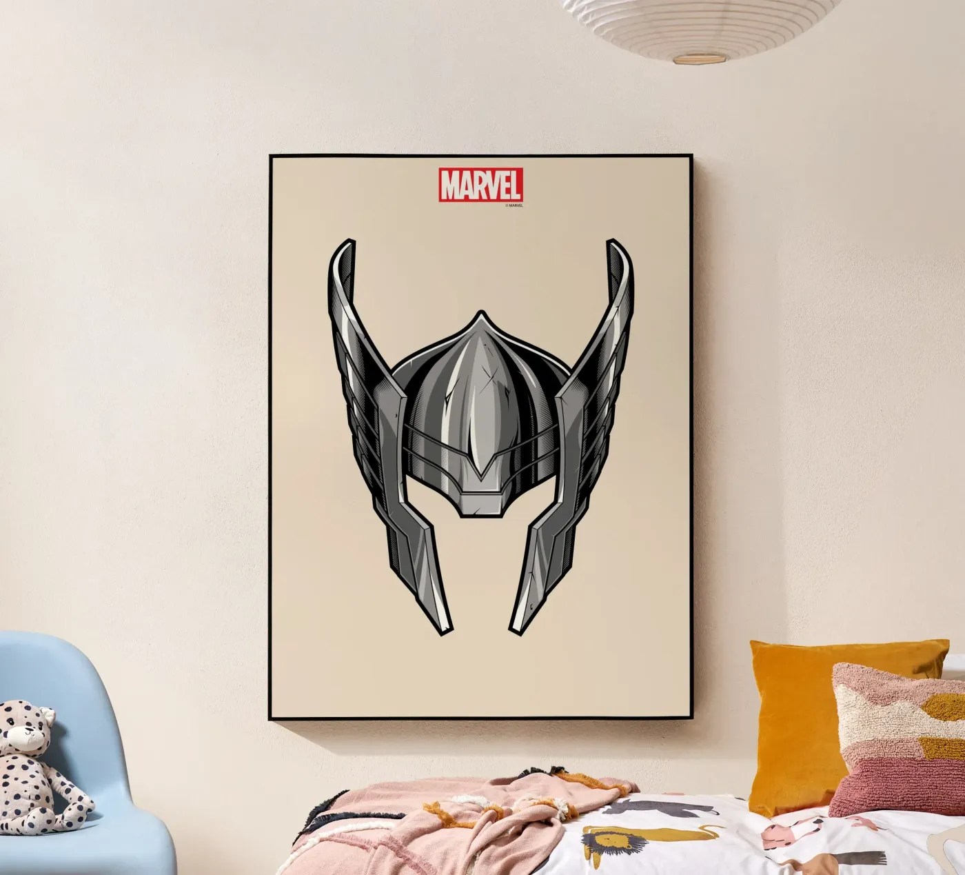 Thors Helm Acryl-Glas von MARVEL Designs by JUNIQE