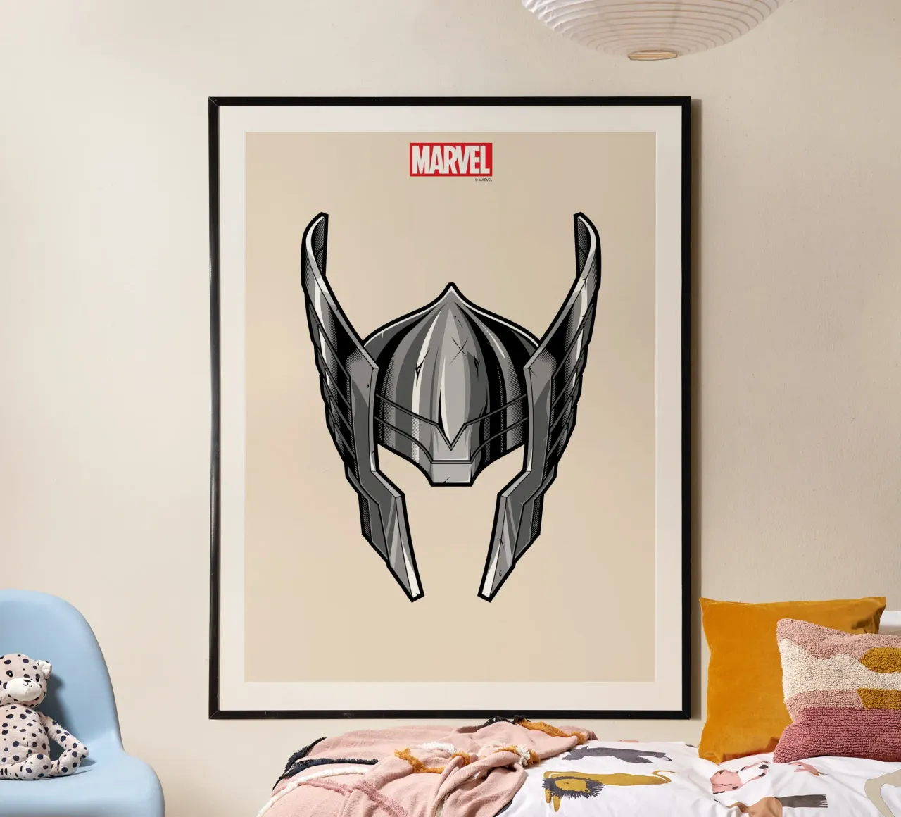 Thors Helm carta hahnemühle da MARVEL Designs by JUNIQE