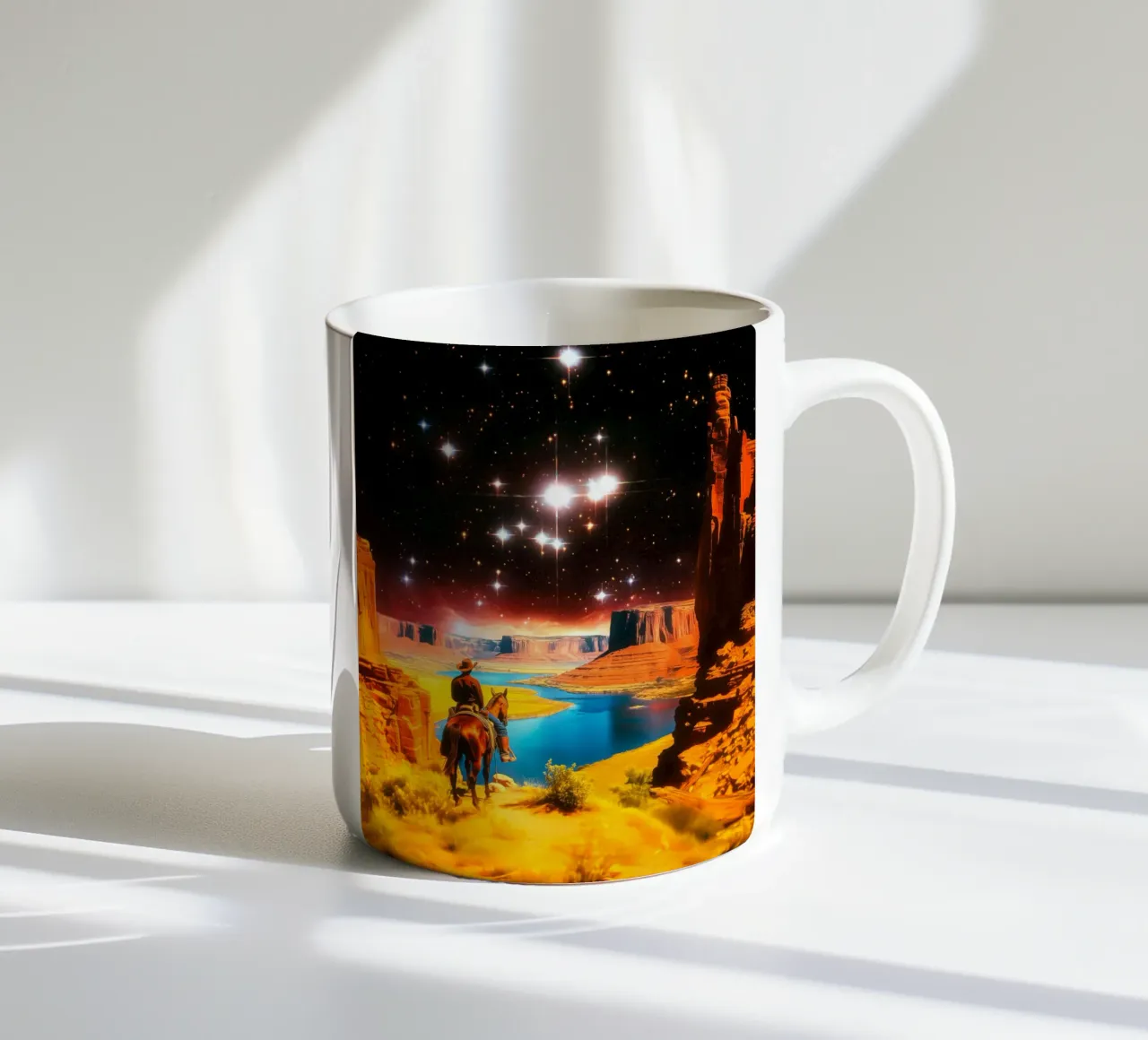 De kosmische grens keramische mok van Taudalpoi