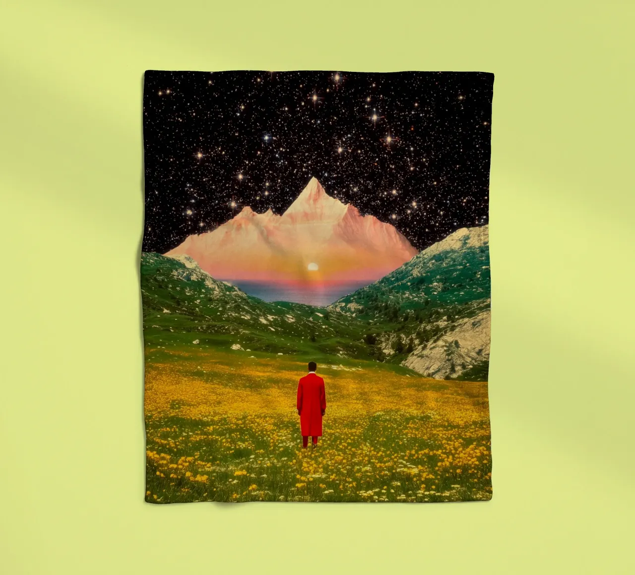 Wanderer's Dream fleece blanket by Taudalpoi