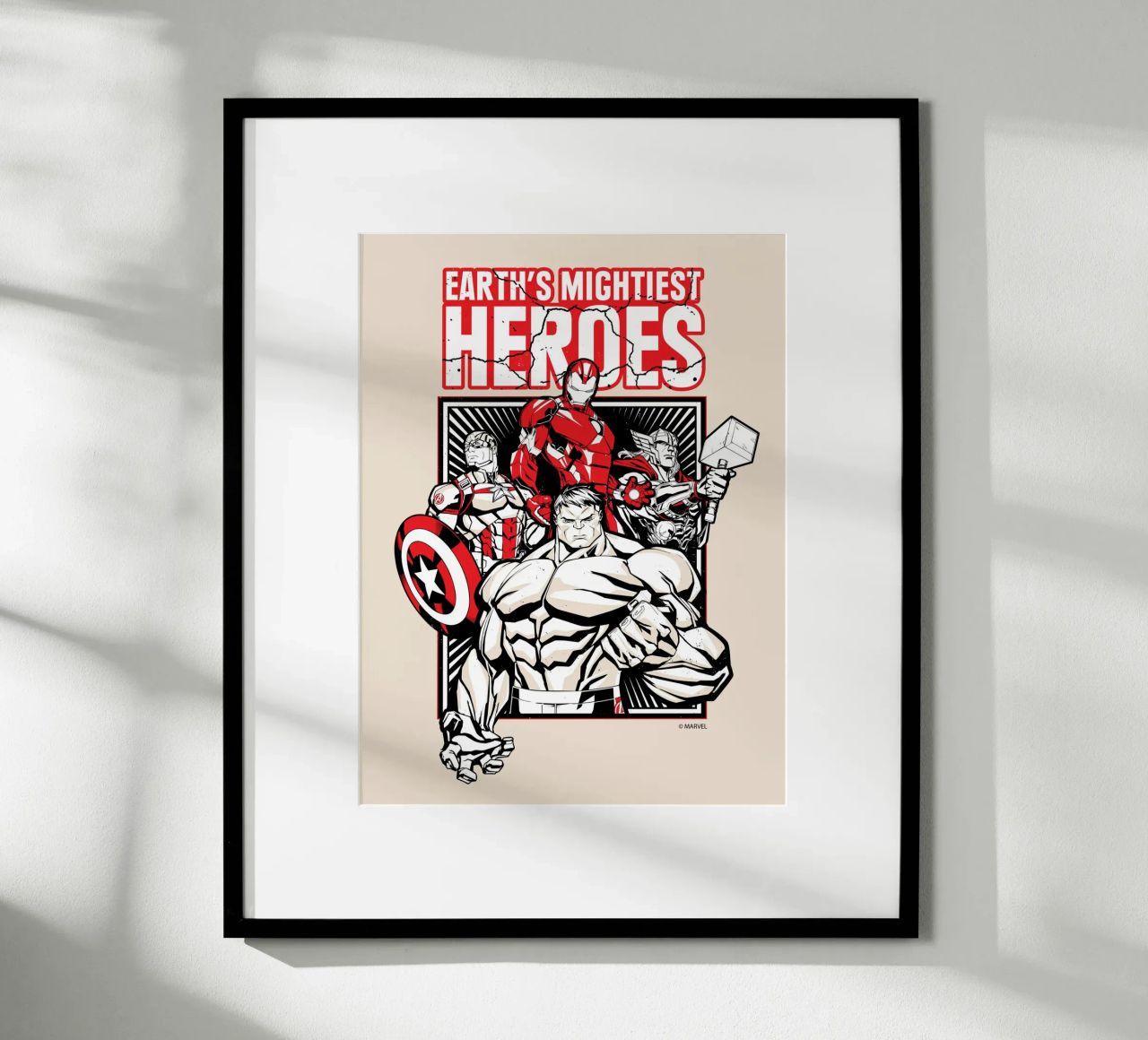 EARTH´S MIGHTIEST HEROES Poster von MARVEL Designs by JUNIQE