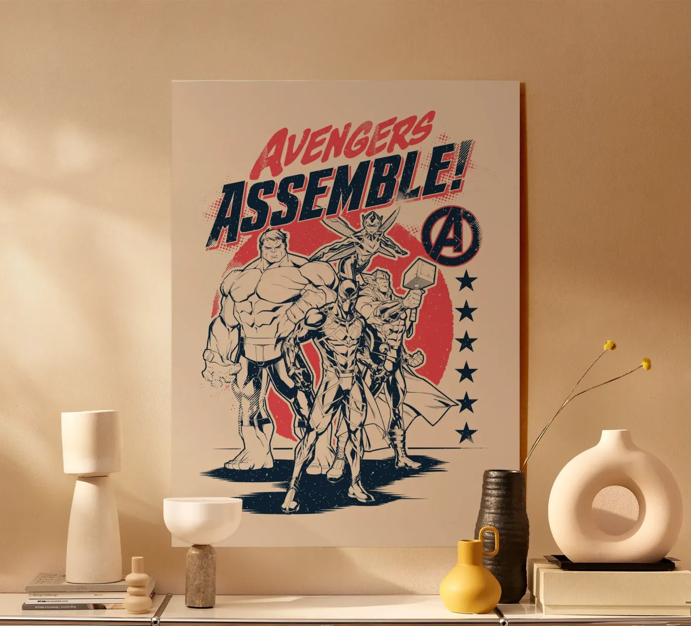 Avengers assemble! Acryl-Glas von MARVEL Designs by JUNIQE