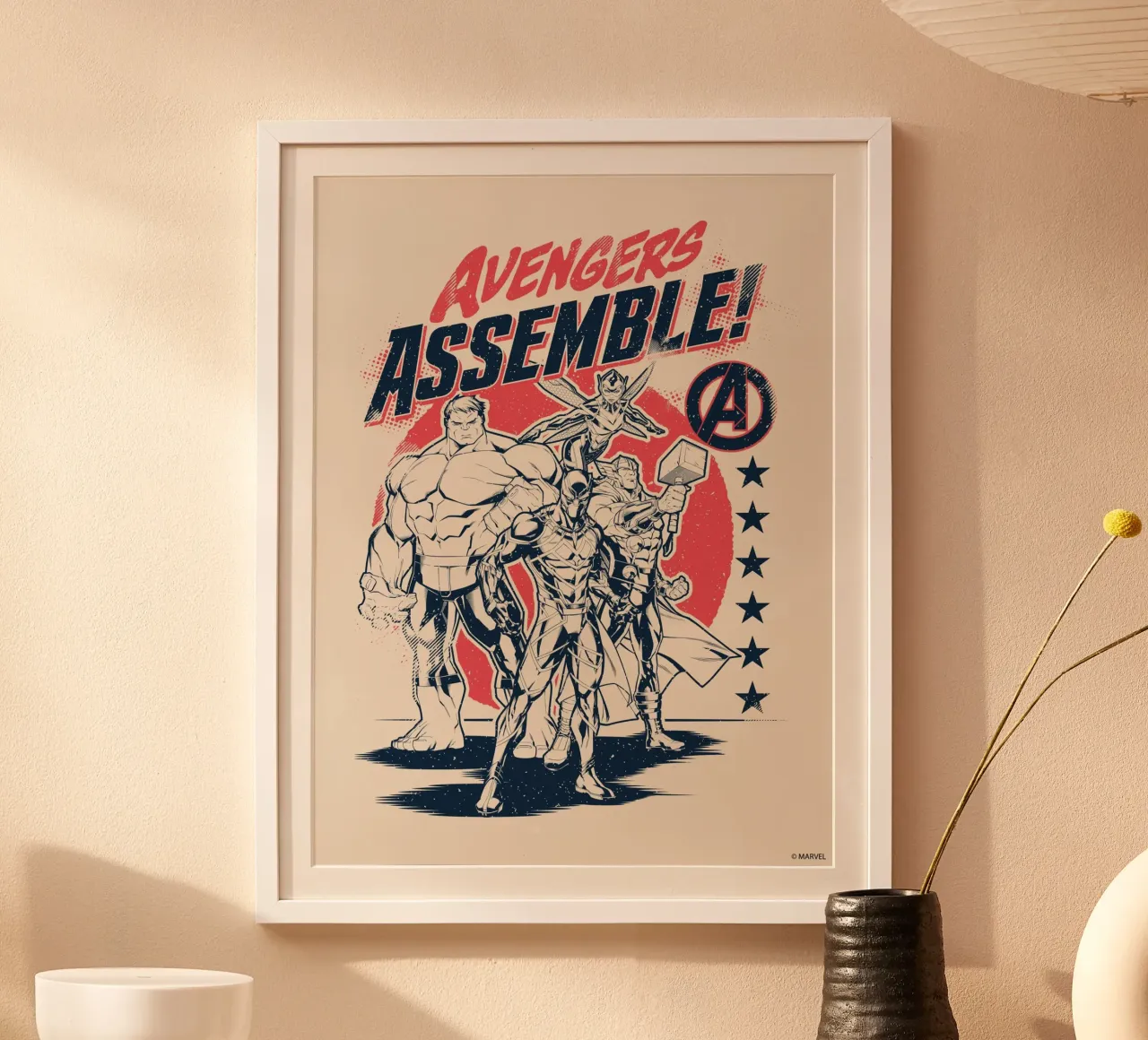 Avengers assemble! carta hahnemühle da MARVEL Designs by JUNIQE