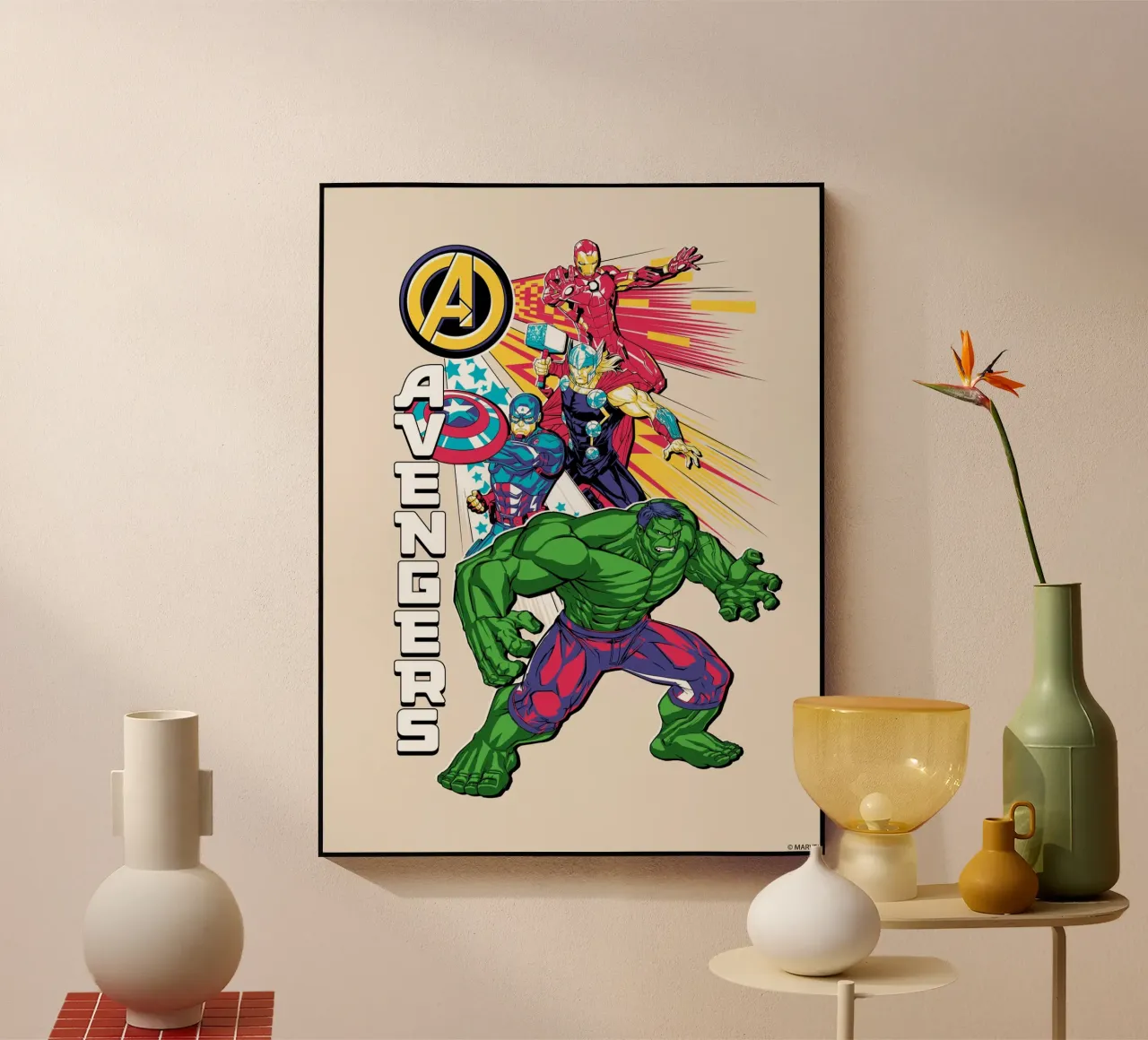 Avengers Power plexiglass da MARVEL Designs by JUNIQE