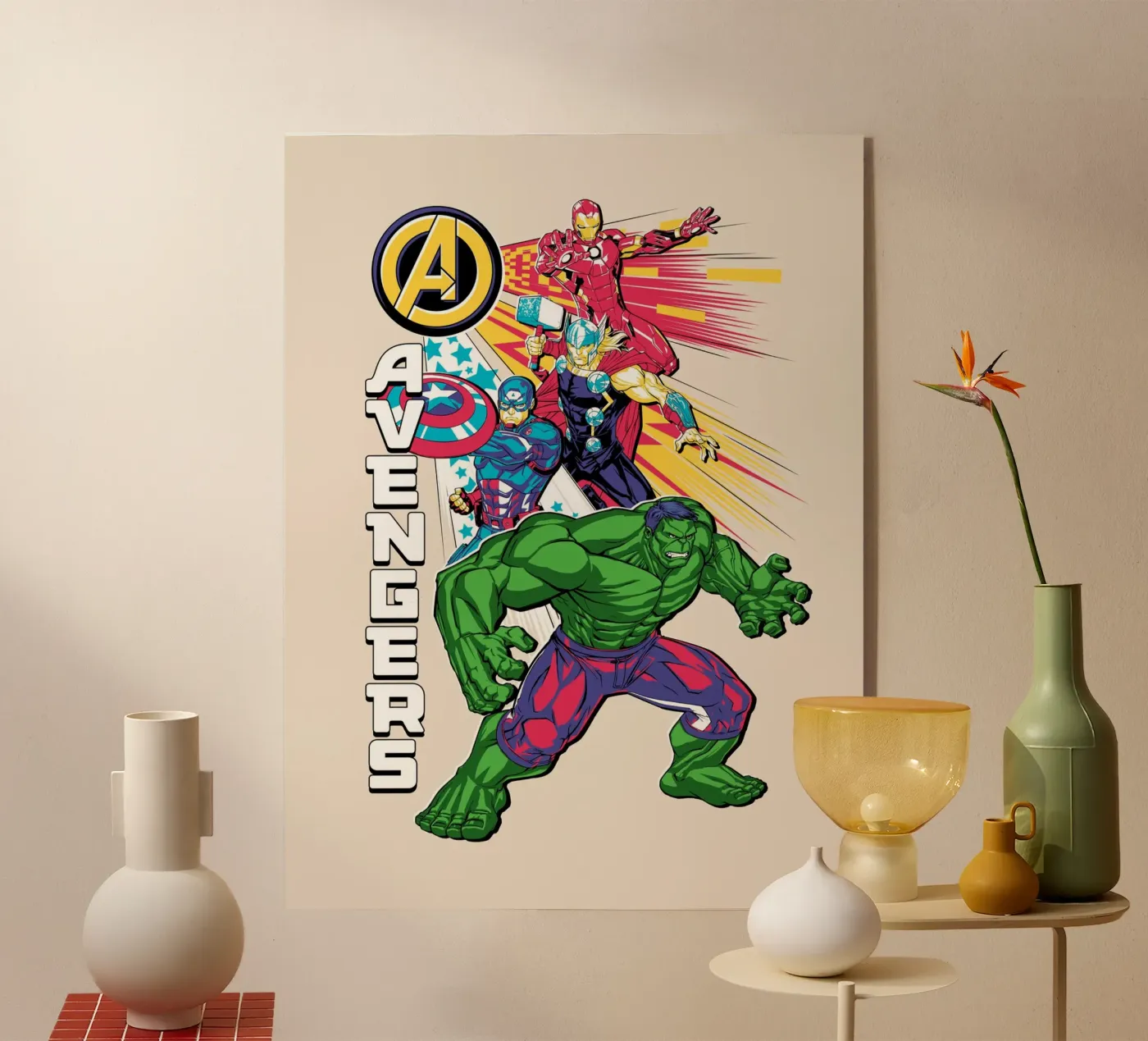 Avengers Power plexiglass da MARVEL Designs by JUNIQE