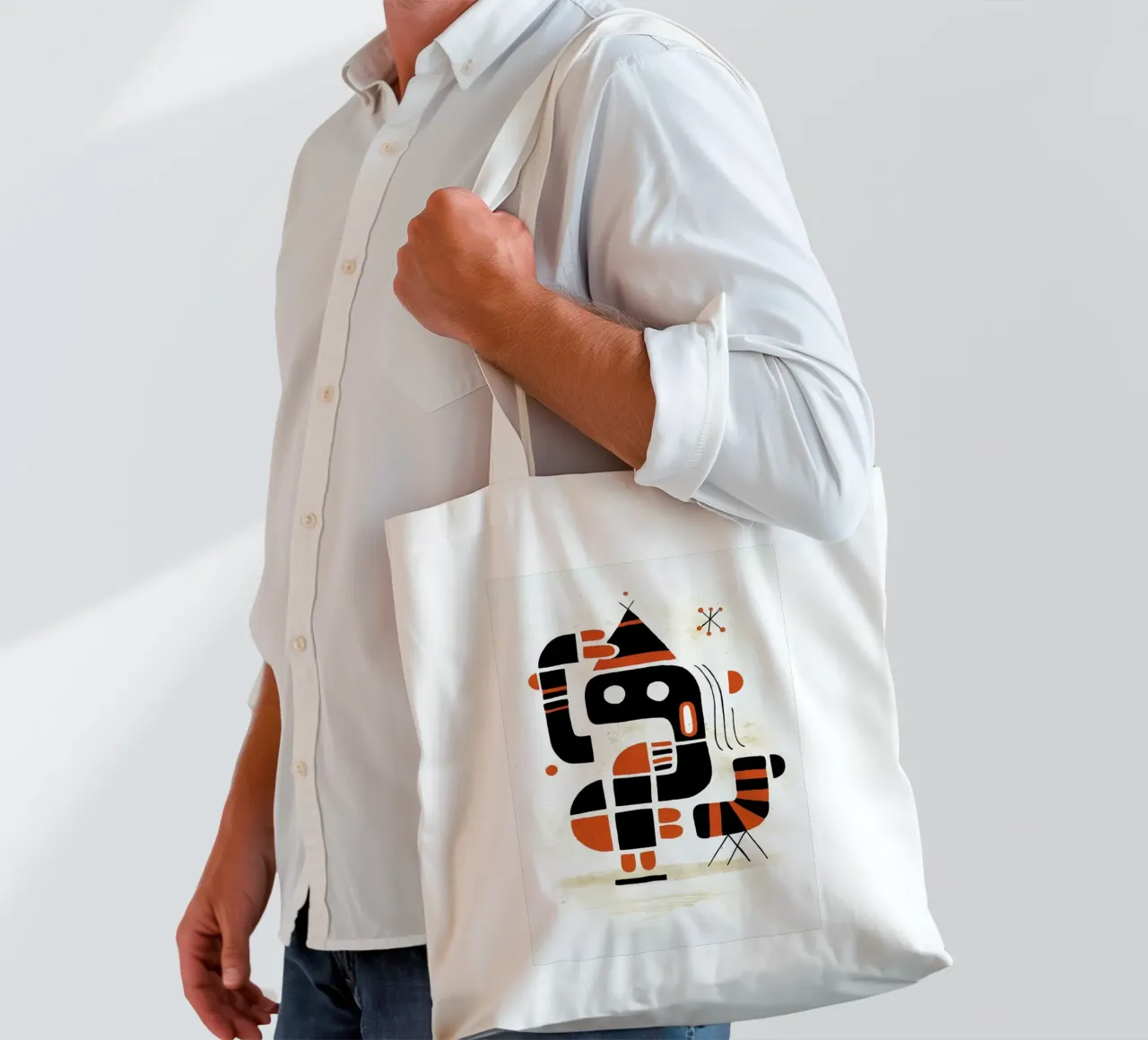 Mindchecker borsa in juta da Antony Squizzato