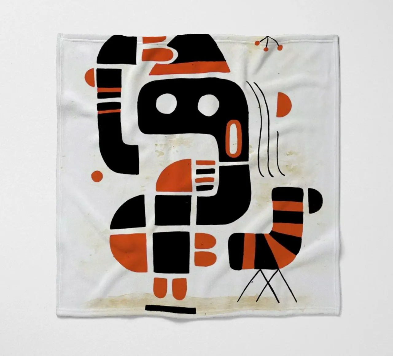 Mindchecker fleece blanket by Antony Squizzato