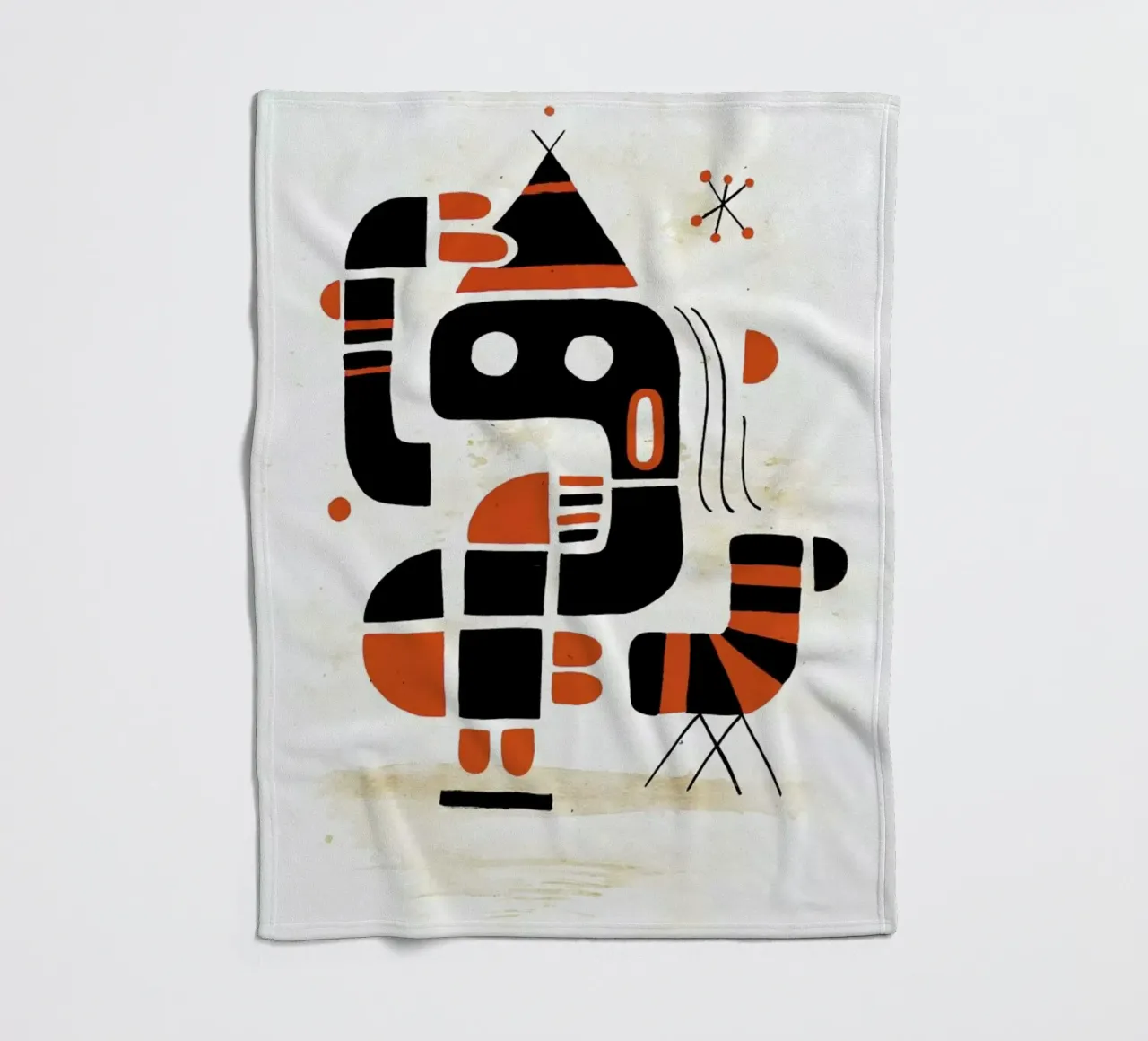 Mindchecker fleece blanket by Antony Squizzato