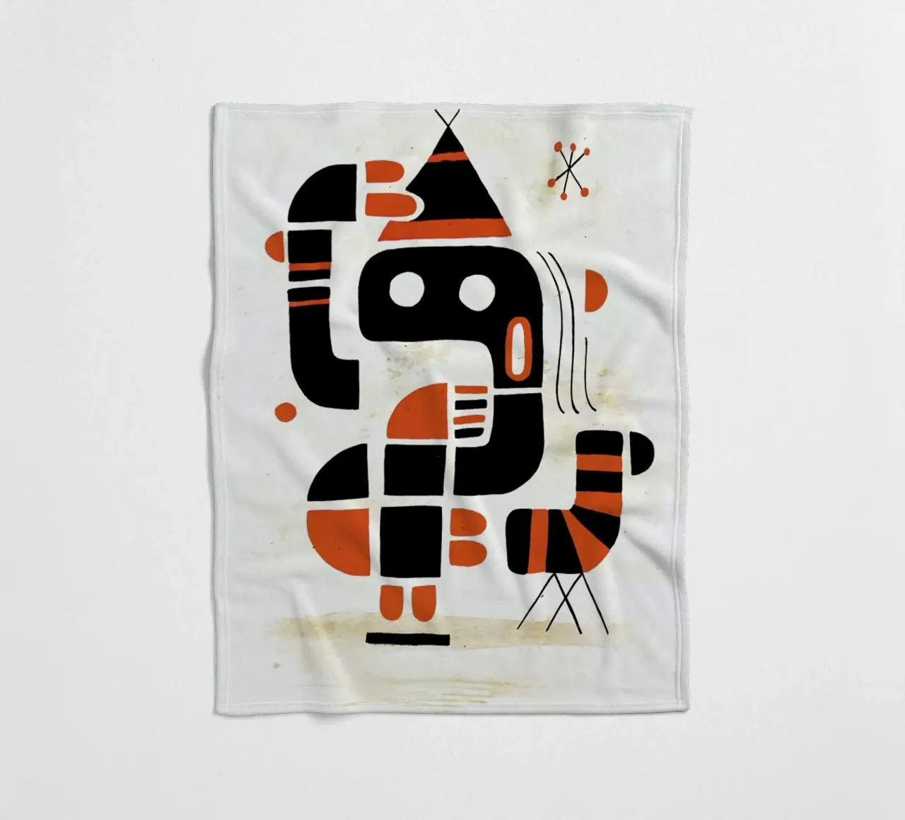 Mindchecker fleece blanket by Antony Squizzato