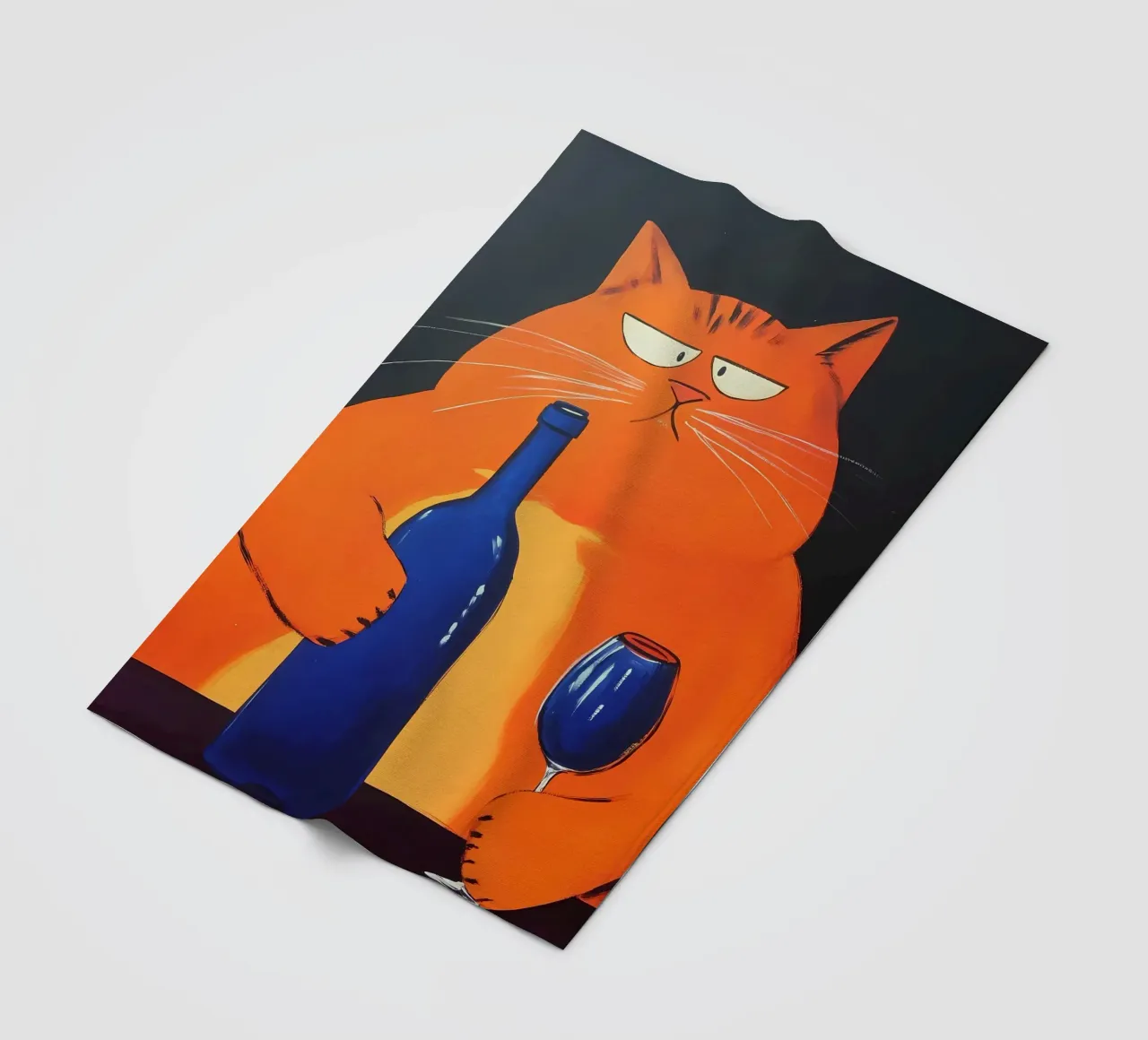 Gatto rosso con vino coperta in pile da IamHomeStudio