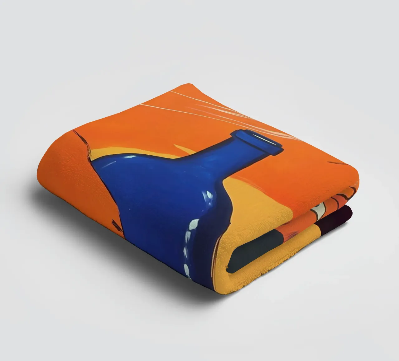 Red Cat with Wine towel by IamHomeStudio