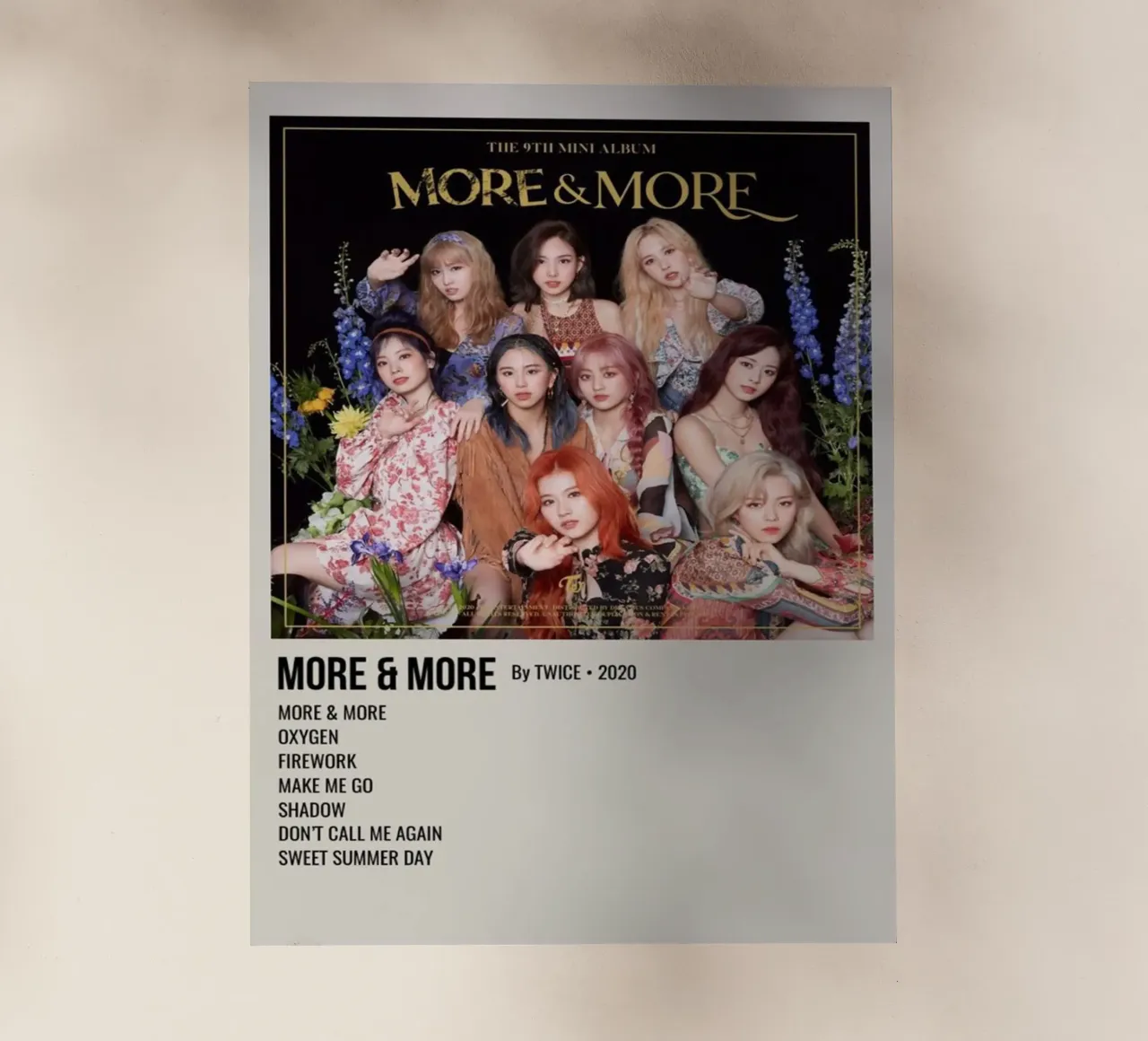 MORE & MORE By TWICE - 2020 pellicola backlit da SoundStudio