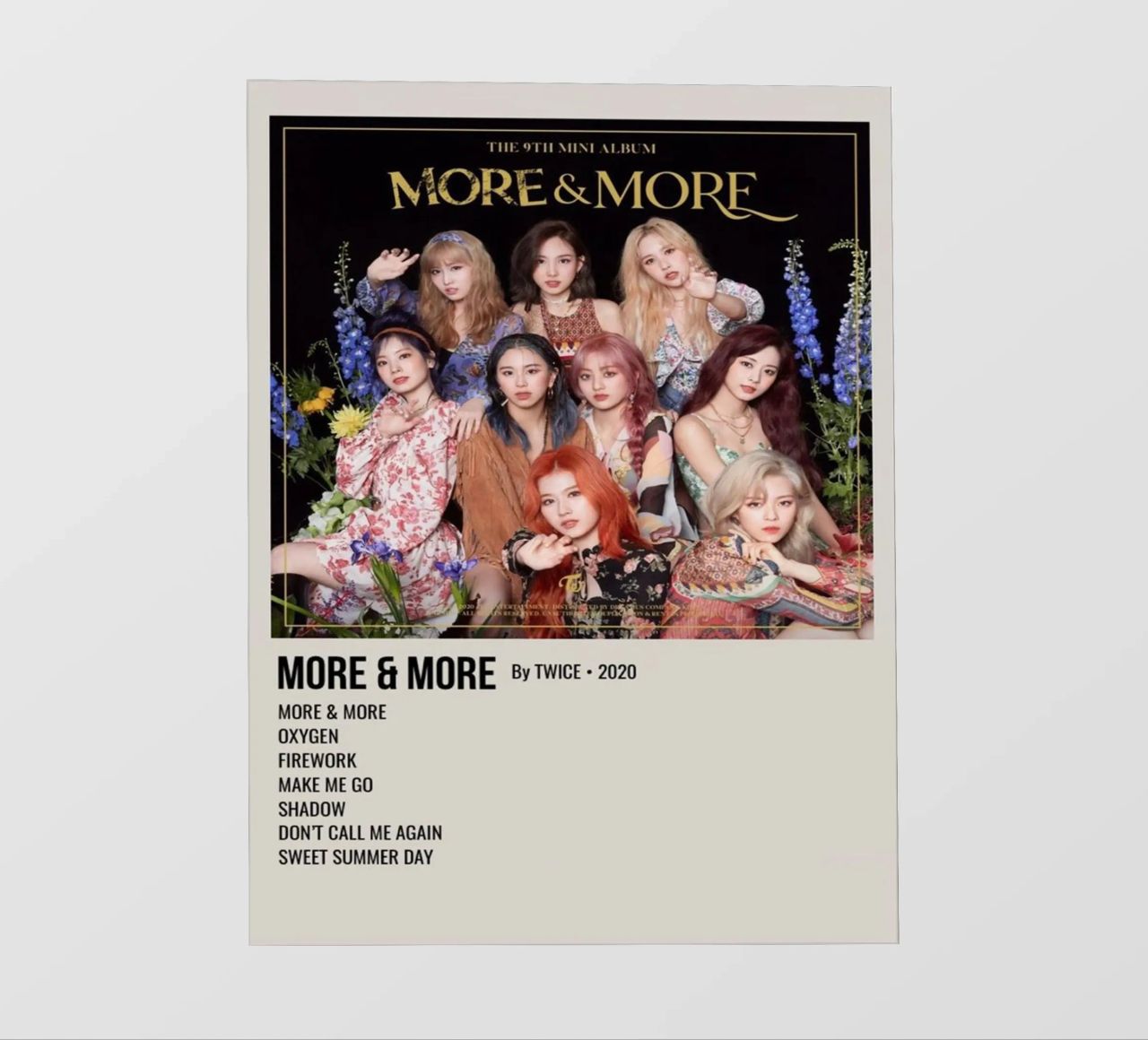 MORE & MORE By TWICE - 2020 telo in pvc da SoundStudio