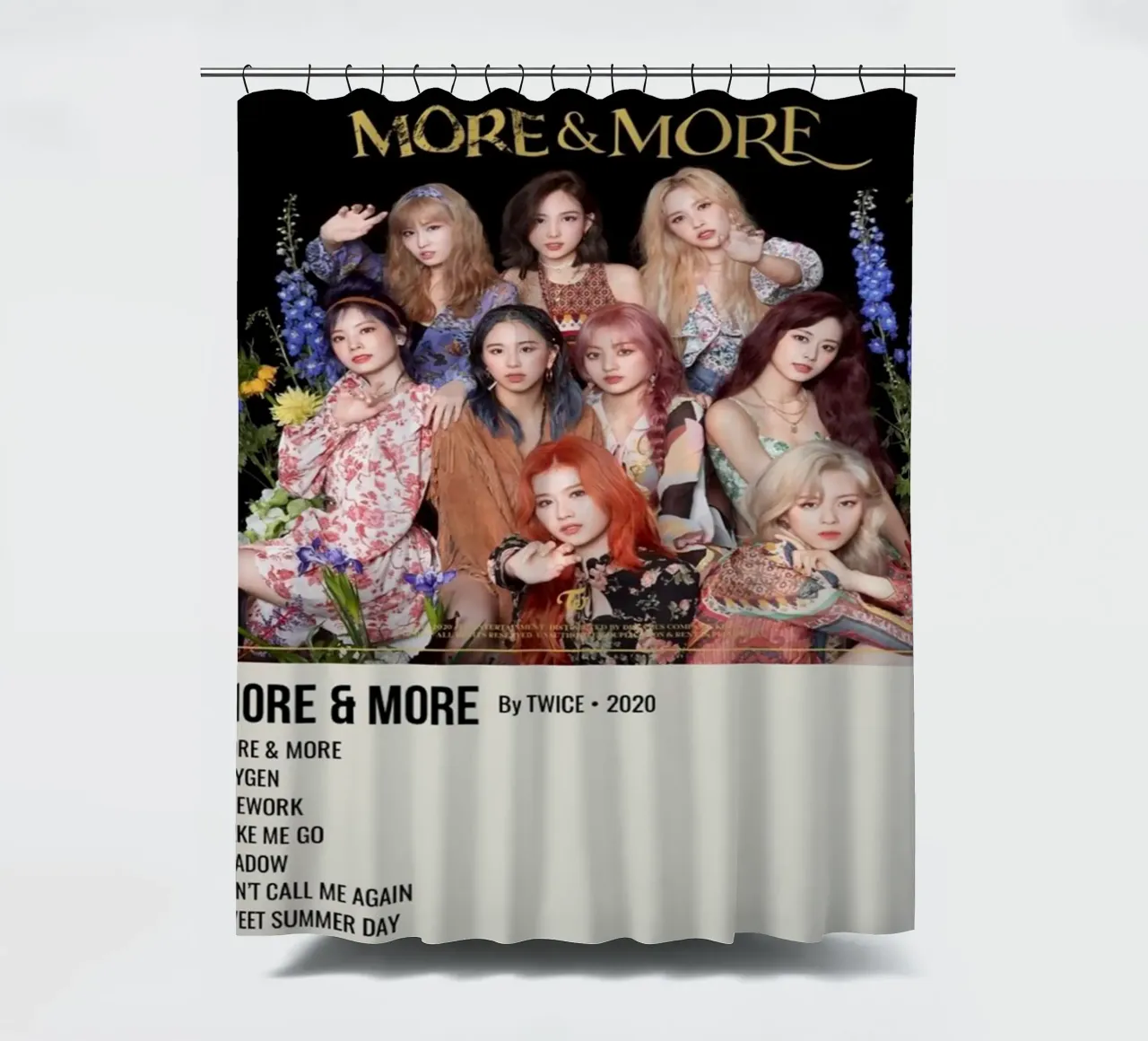 MORE & MORE By TWICE - 2020 Duschvorhang von SoundStudio