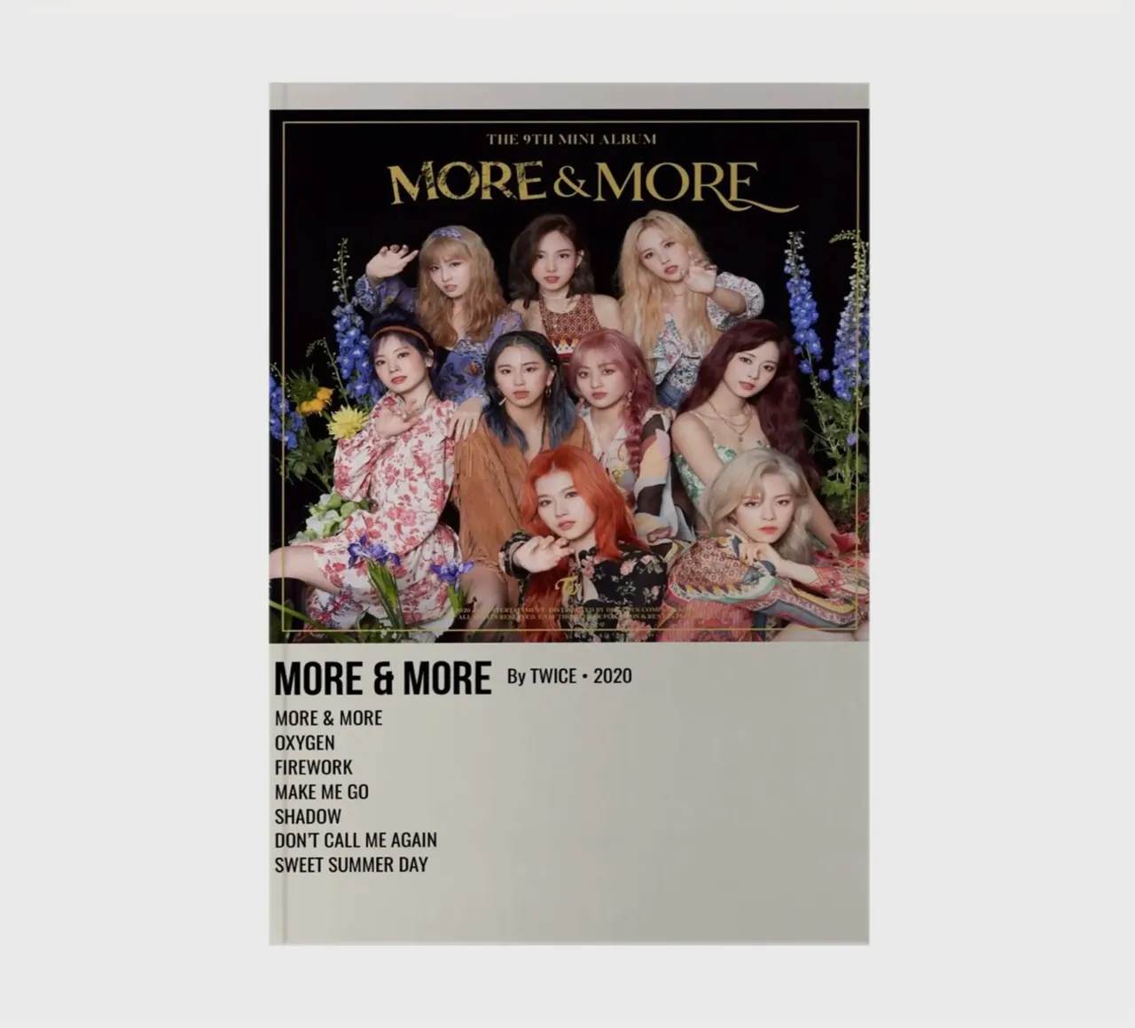 MORE & MORE By TWICE - 2020 carnet de notes de SoundStudio