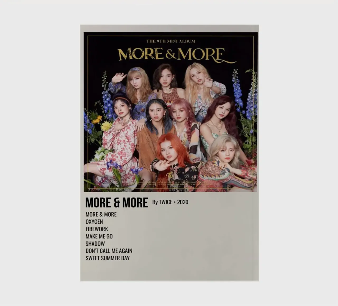 MORE & MORE By TWICE - 2020 carnet de notes de SoundStudio