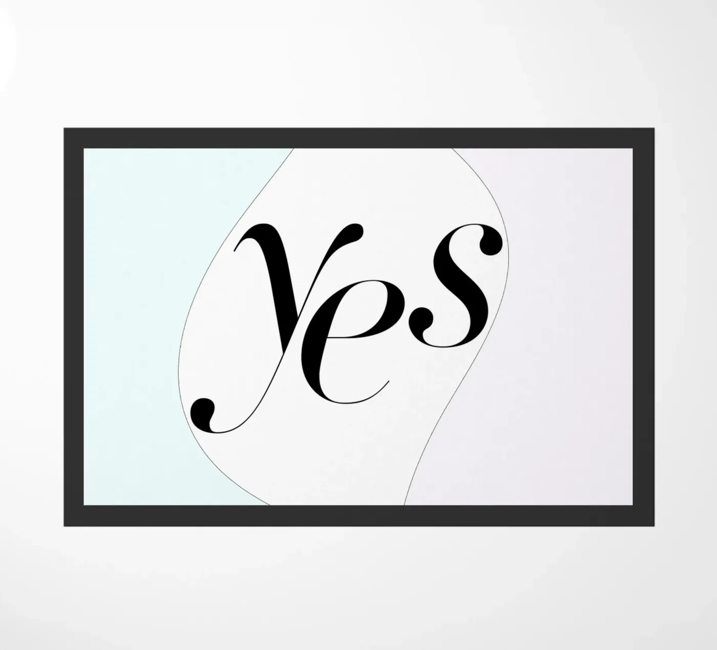 yes doormat by natural neutral