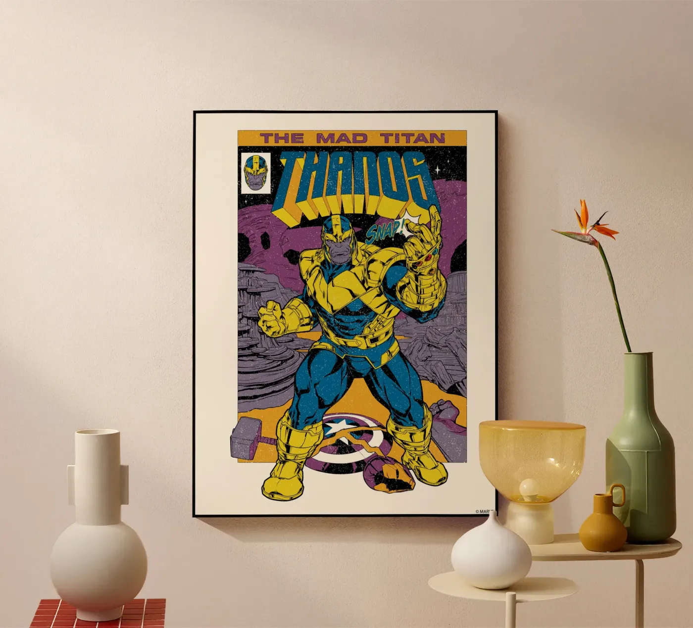 Thanos Acryl-Glas von MARVEL Designs by JUNIQE