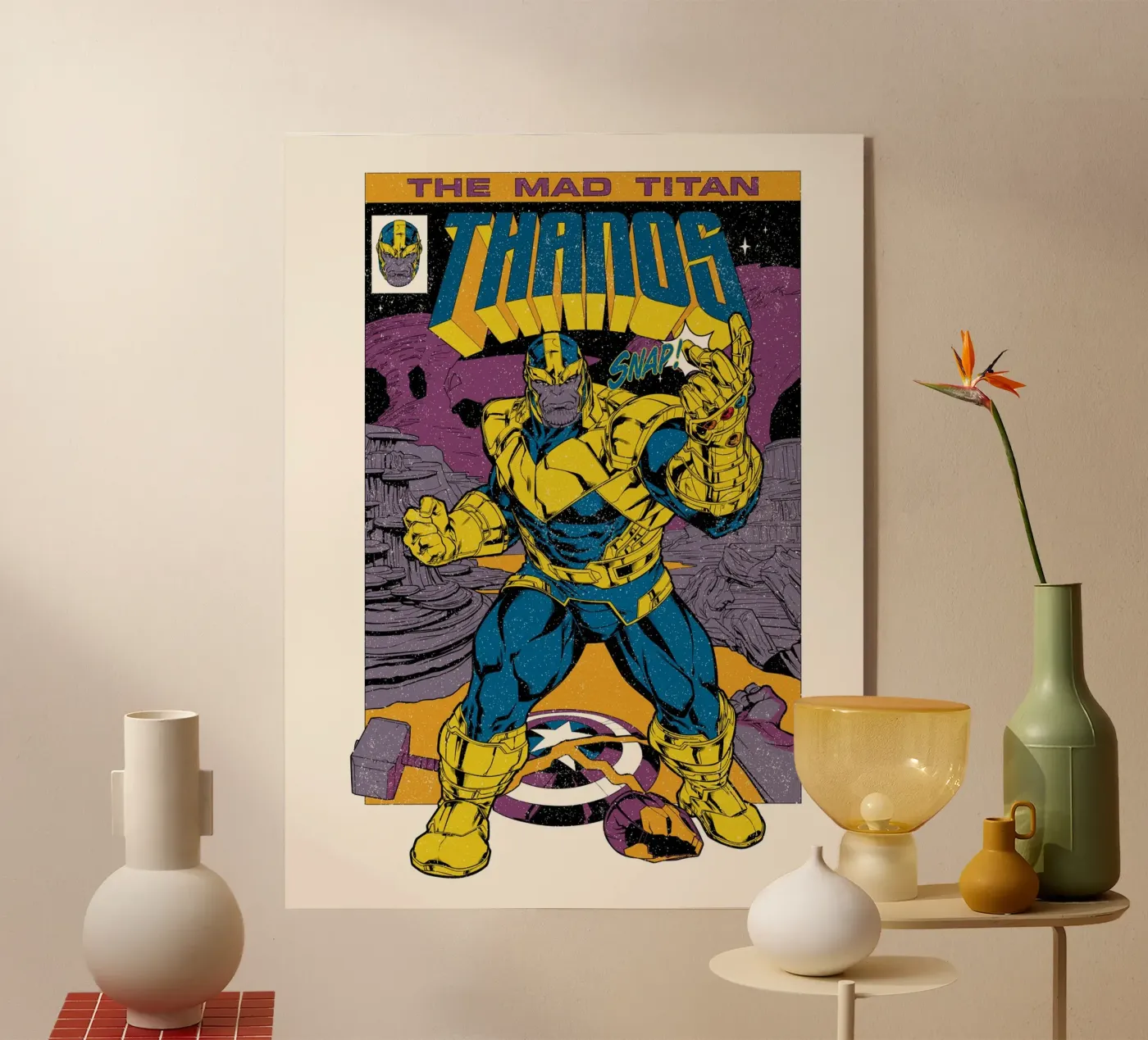 Thanos Acryl-Glas von MARVEL Designs by JUNIQE