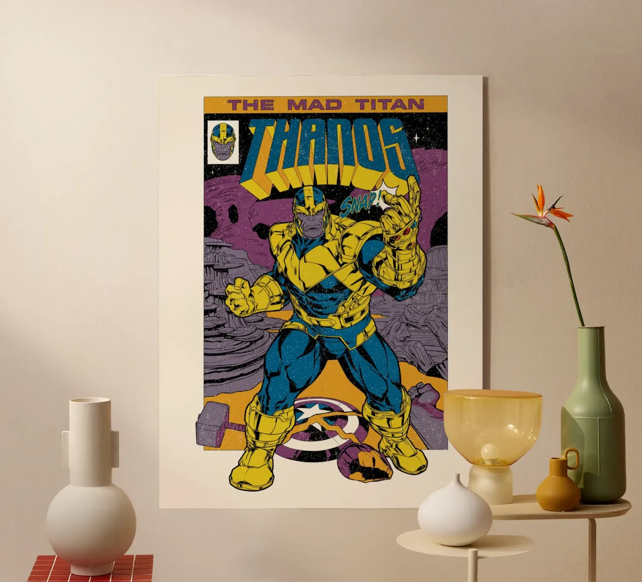 Thanos plexiglass da MARVEL Designs by JUNIQE