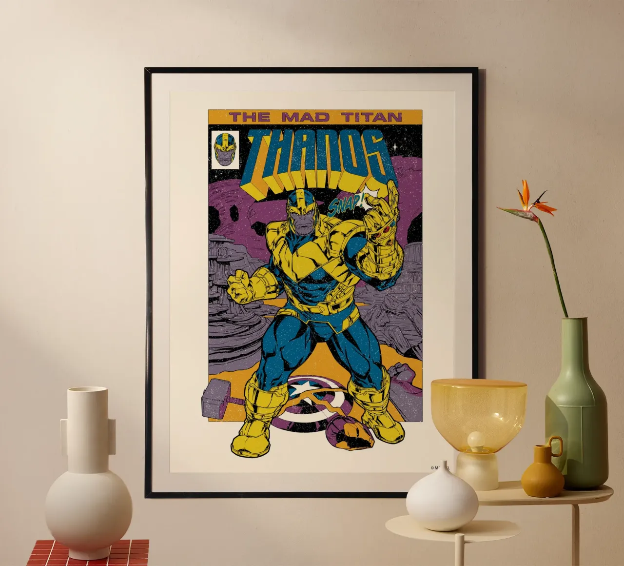 Thanos poster da MARVEL Designs by JUNIQE