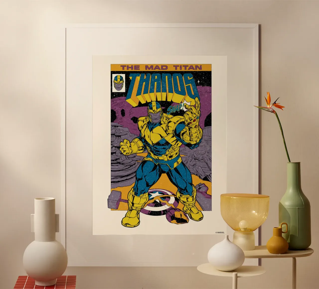 Thanos poster da MARVEL Designs by JUNIQE