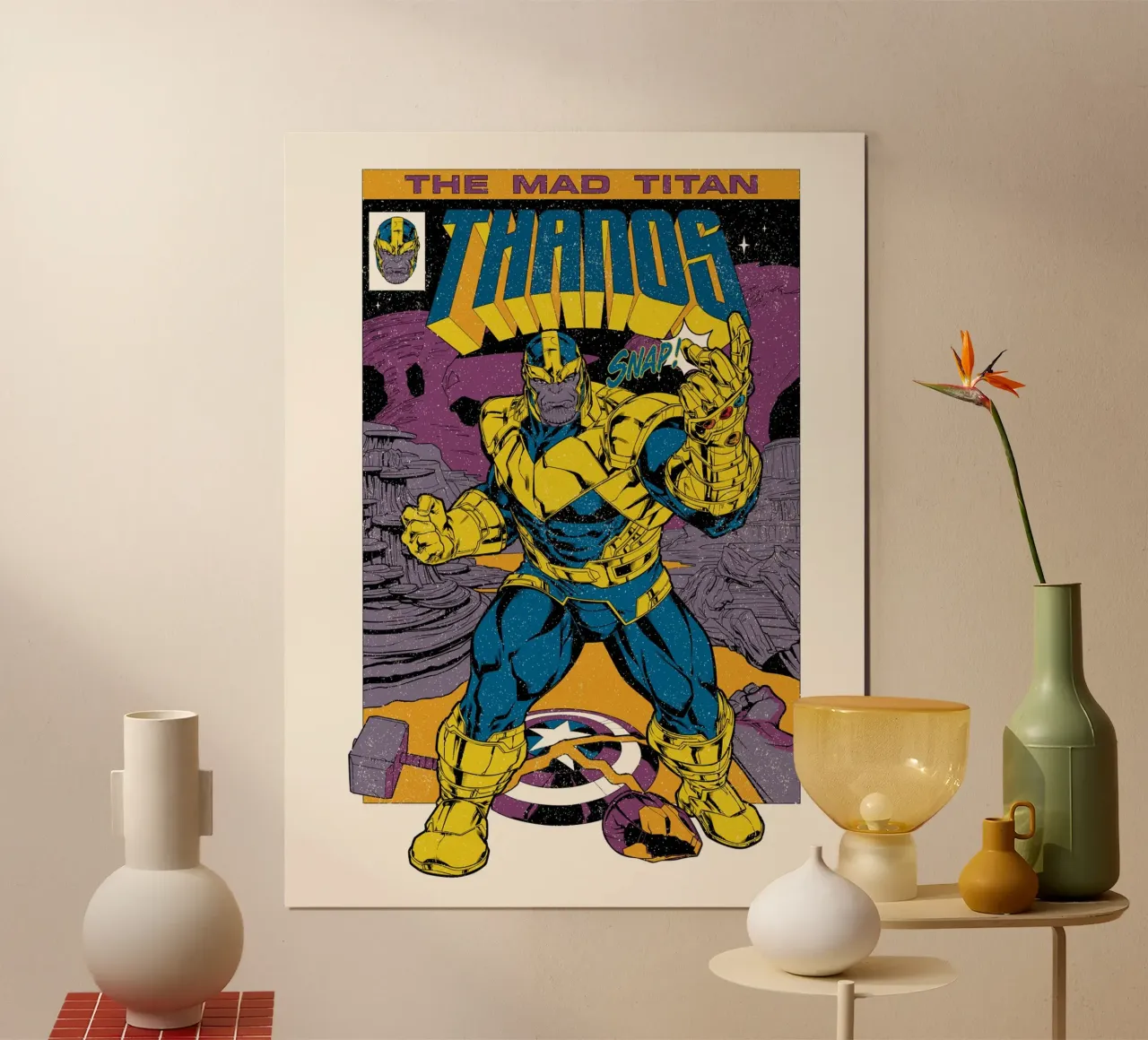 Thanos poster da MARVEL Designs by JUNIQE