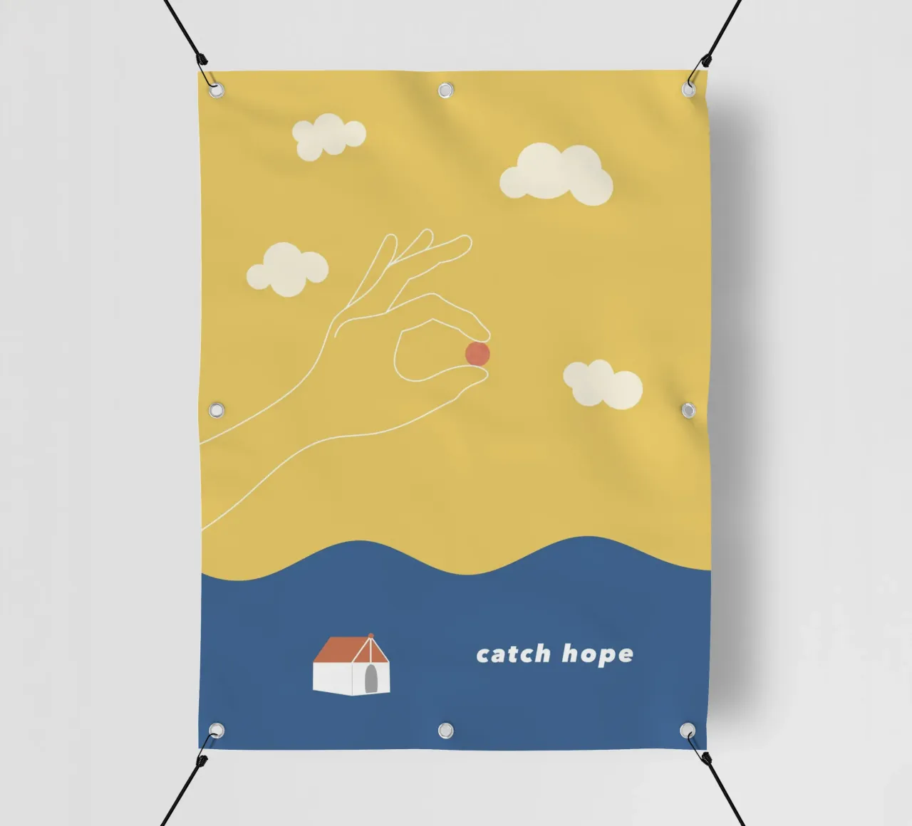 catch hope telo in pvc da natural neutral
