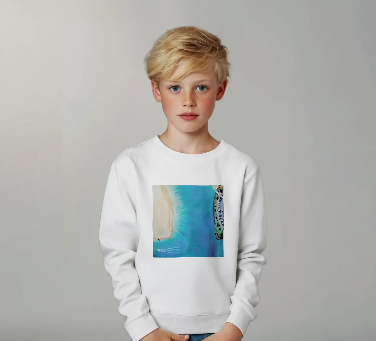 Noosa Beach kids sweatshirt by Antony Squizzato