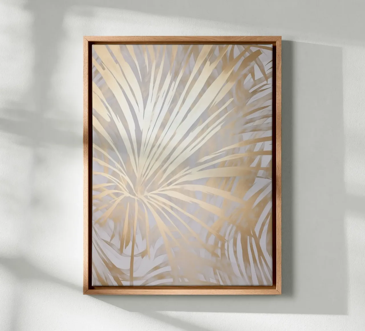 Golden Palms Art canvas by Carinaprint