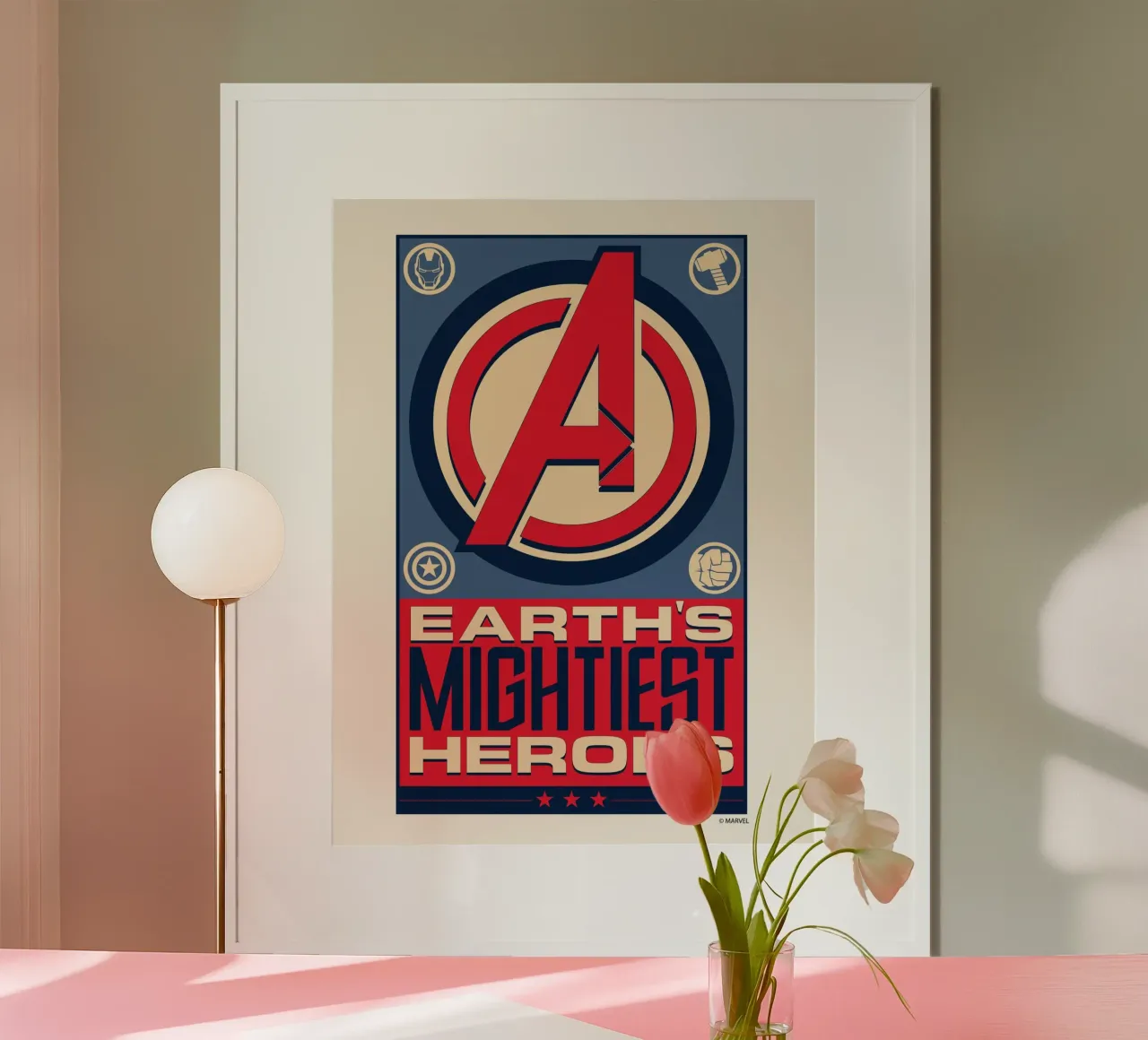 Earth´s mightiest heroes carta hahnemühle da MARVEL Designs by JUNIQE