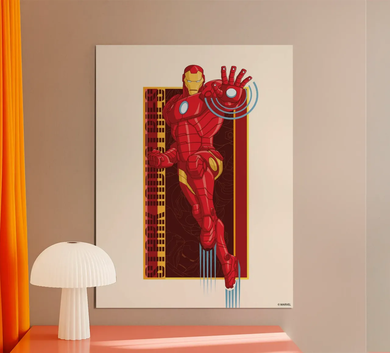 The Avengers - Iron Man poster con telaio in legno da MARVEL Designs by JUNIQE