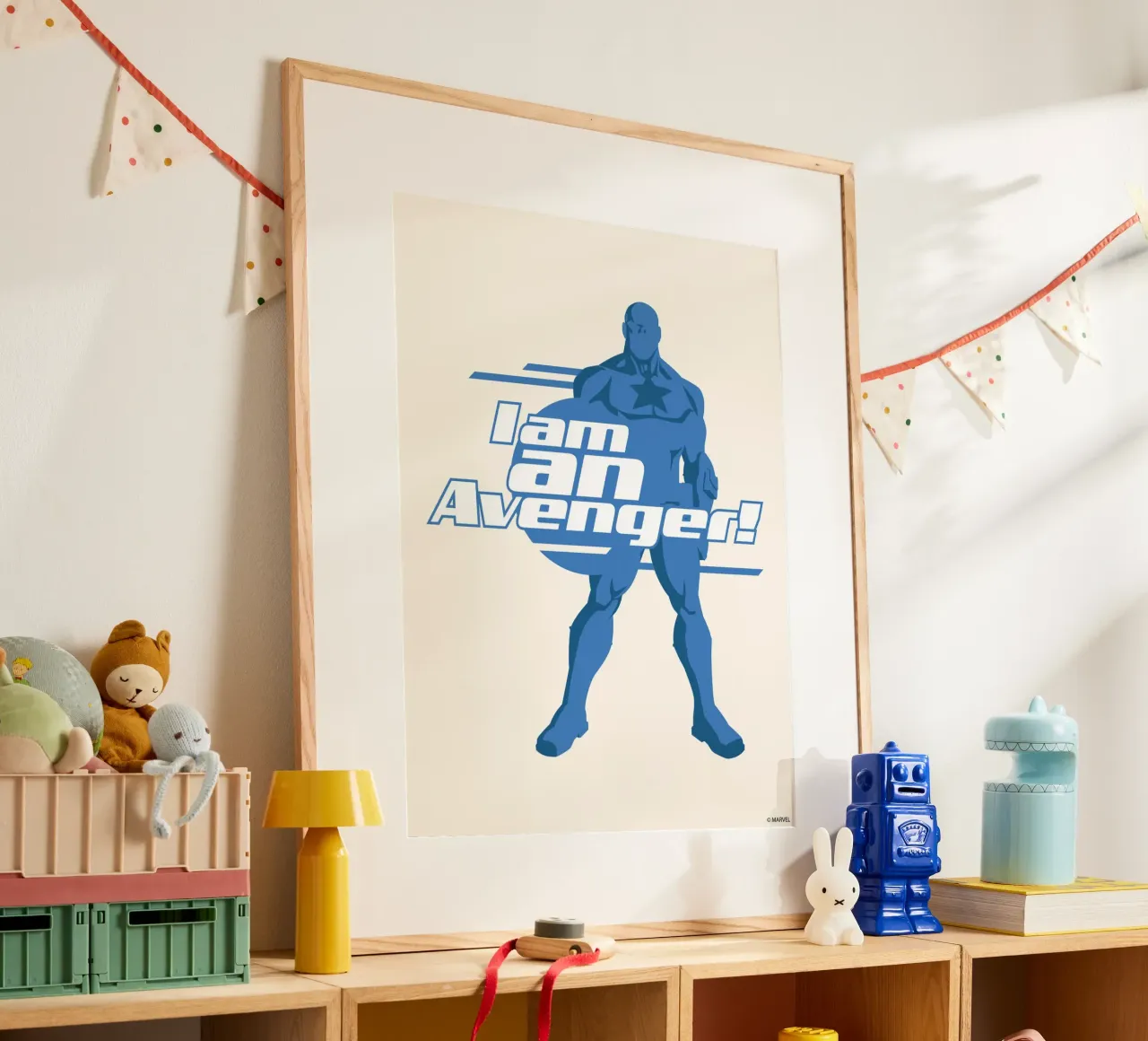 Captain America - I am an Avenger! poster da MARVEL Designs by JUNIQE